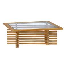 Riverside tafel teak met glas plaat